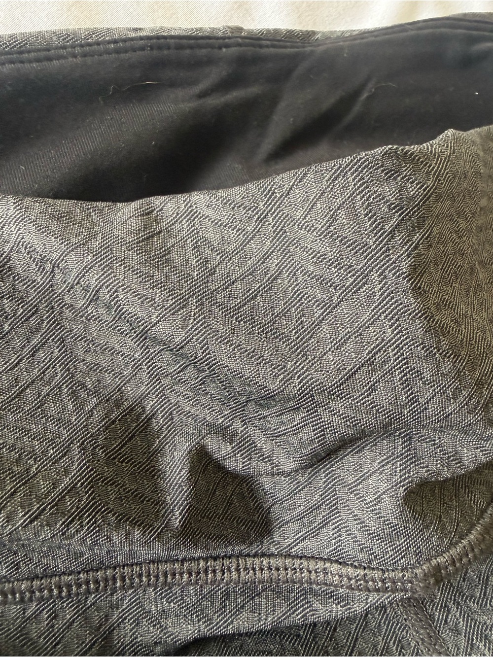 Prana Grey Jacquard Crop Ruched Leggings - Size M - Picture 3 of 7